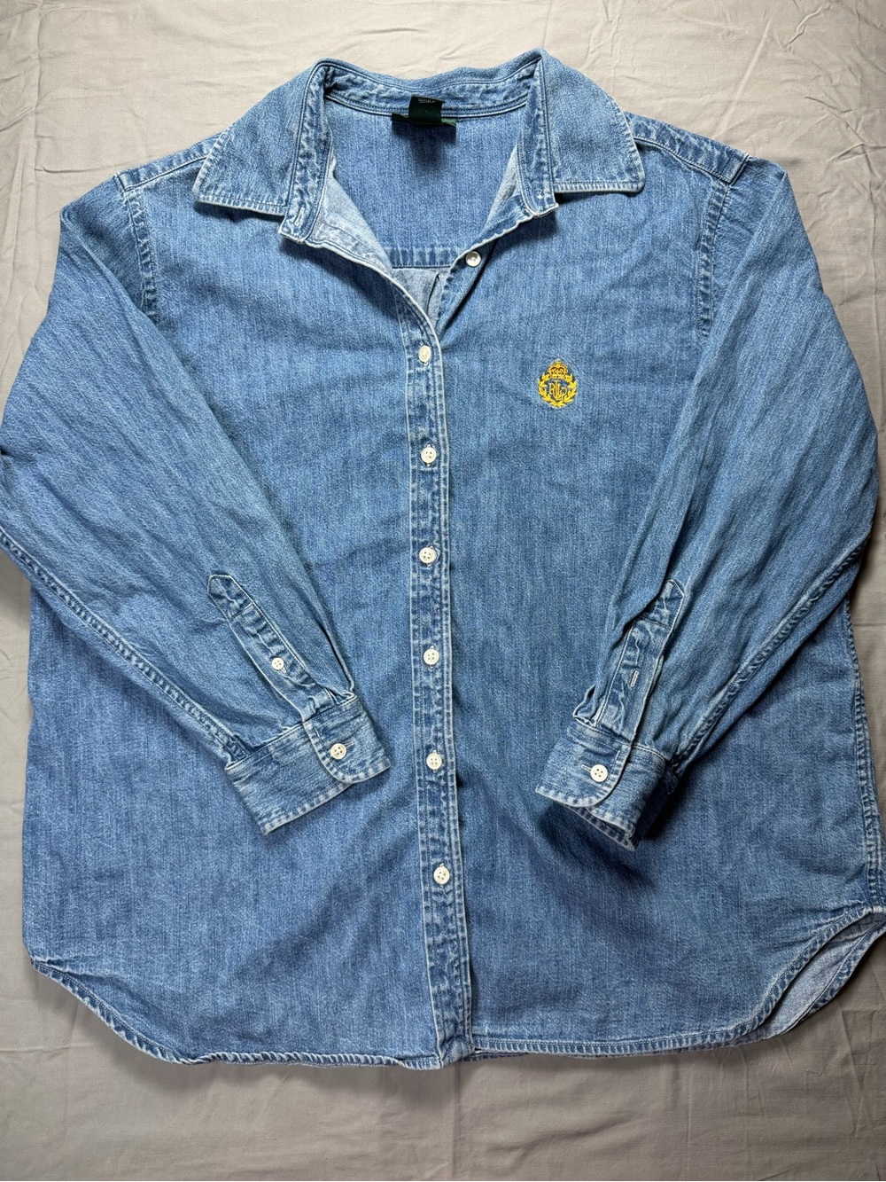 Vintage Lauren Jeans Co. by Ralph Lauren Denim Shirt in a size 2XL